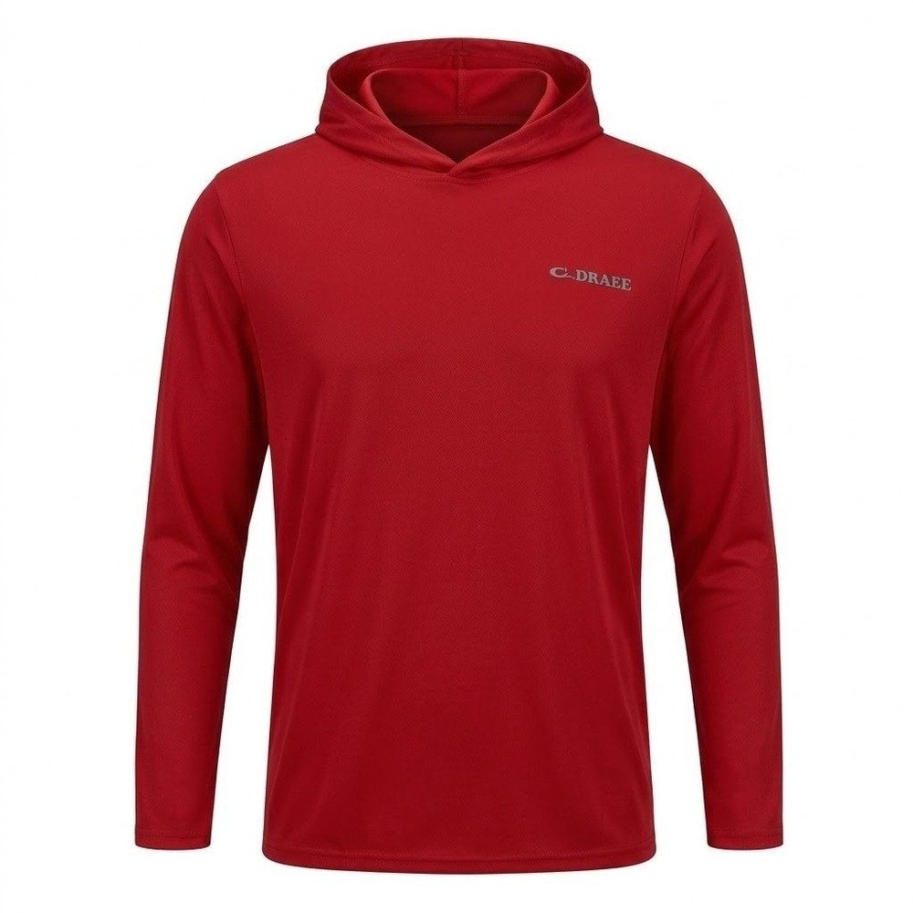 NEW‎ Drake Clothing Company Men's 2XL Red Pullover Hoodie Moisture Wicking Shirt